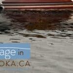 Muskoka cottage wooden boat