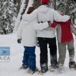 Muskoka cottage winter snowshoeing