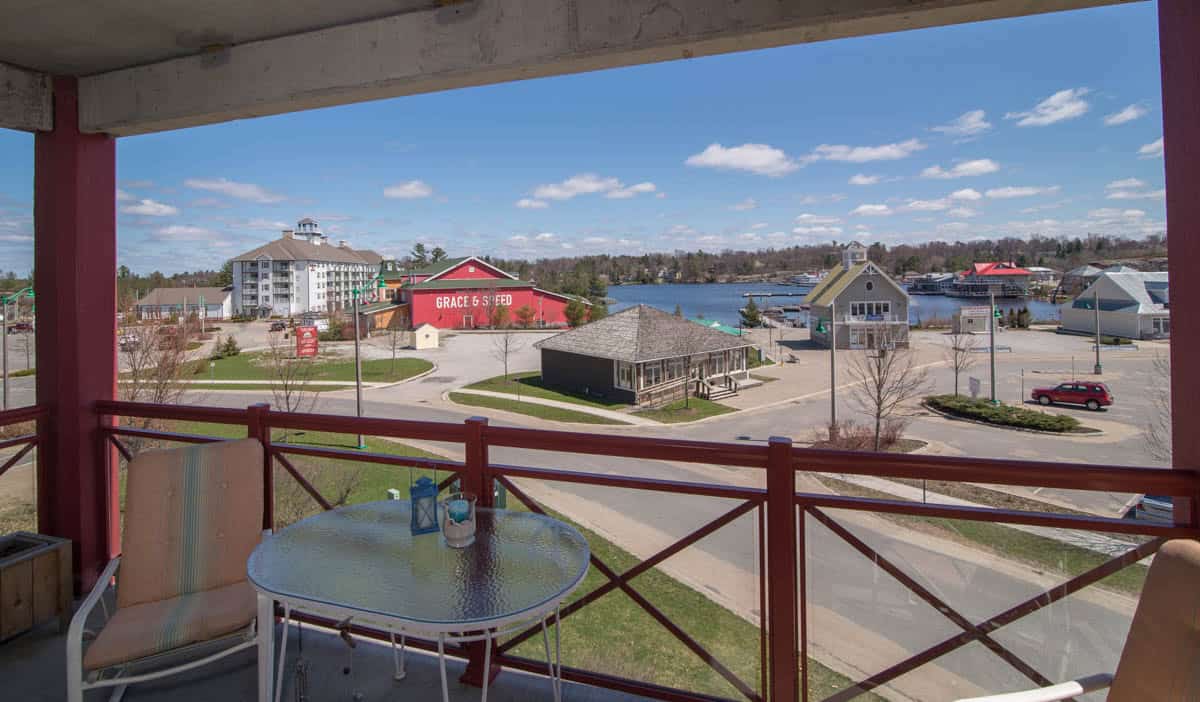 Muskoka Condo balcony view